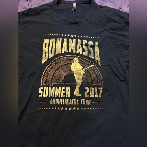 Bonamassa tour shirt 2017 black size XL - Picture 2 of 5